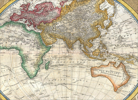 LARGE Vintage World Map