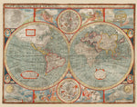 Large Vintage World Map| Vintage World Map from 1626 - Big World Maps