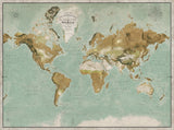 Modern Large World Map. The Largest World Maps Available. | Expedition Greens - Big World Maps