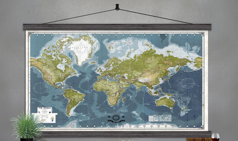 Extra Large Push Pin World Map – For Those Who Dream Big! - Trip Map