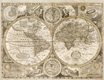 Large Vintage World Map| Vintage World Map from 1656 - Big World Maps